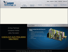 Tablet Screenshot of hawktechnology.com
